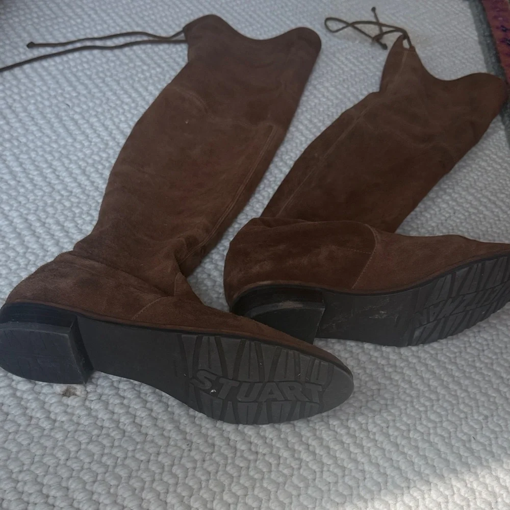 Stuart Weitzman Brown Suede Over-the-Knee Boots